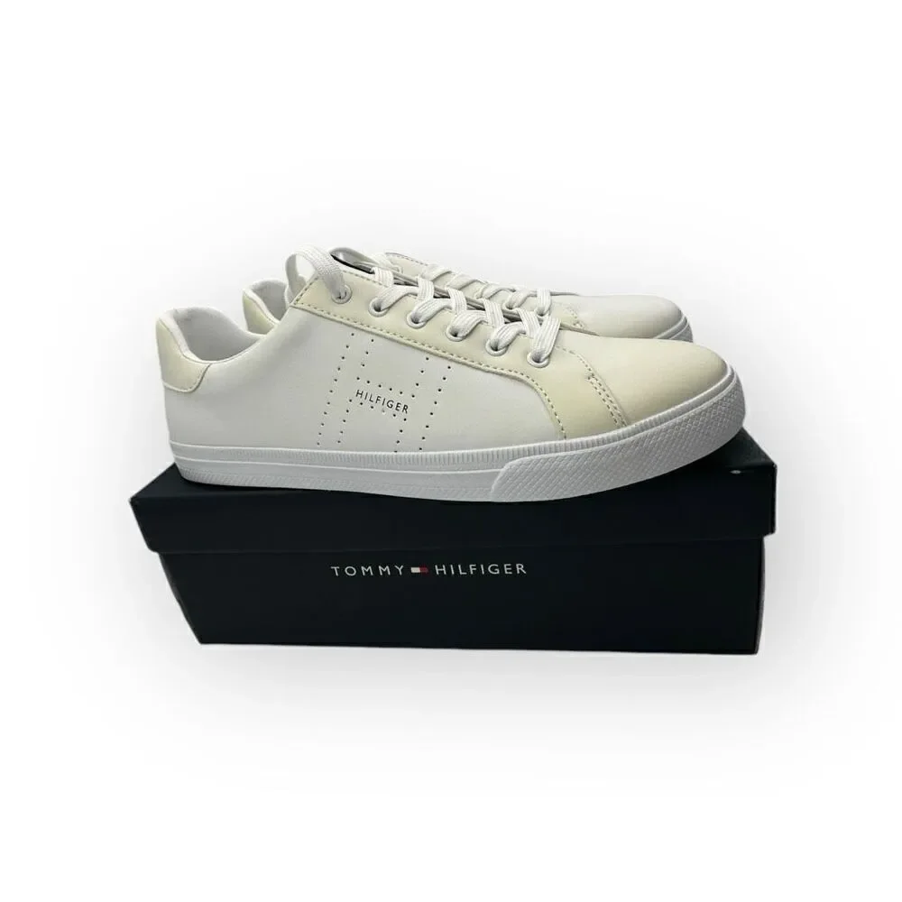 New Tommy Hilfiger Womens Averie Sneaker Shoes White Size 11M